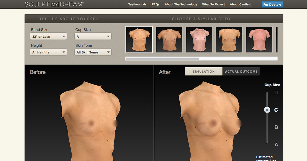 Breast Augmentation 3D Simulator - The Geldner Center