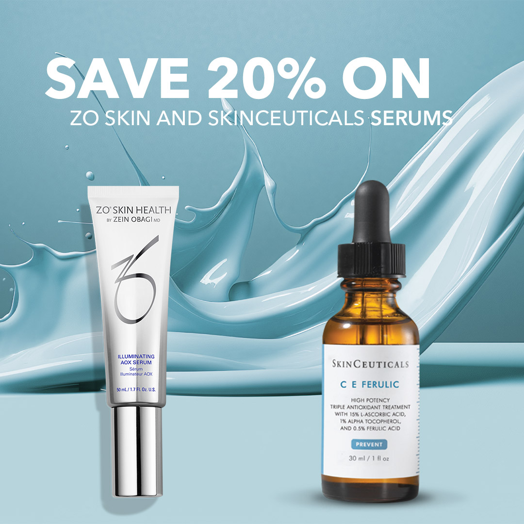 save 20% zo skin health and skinceuticals serums