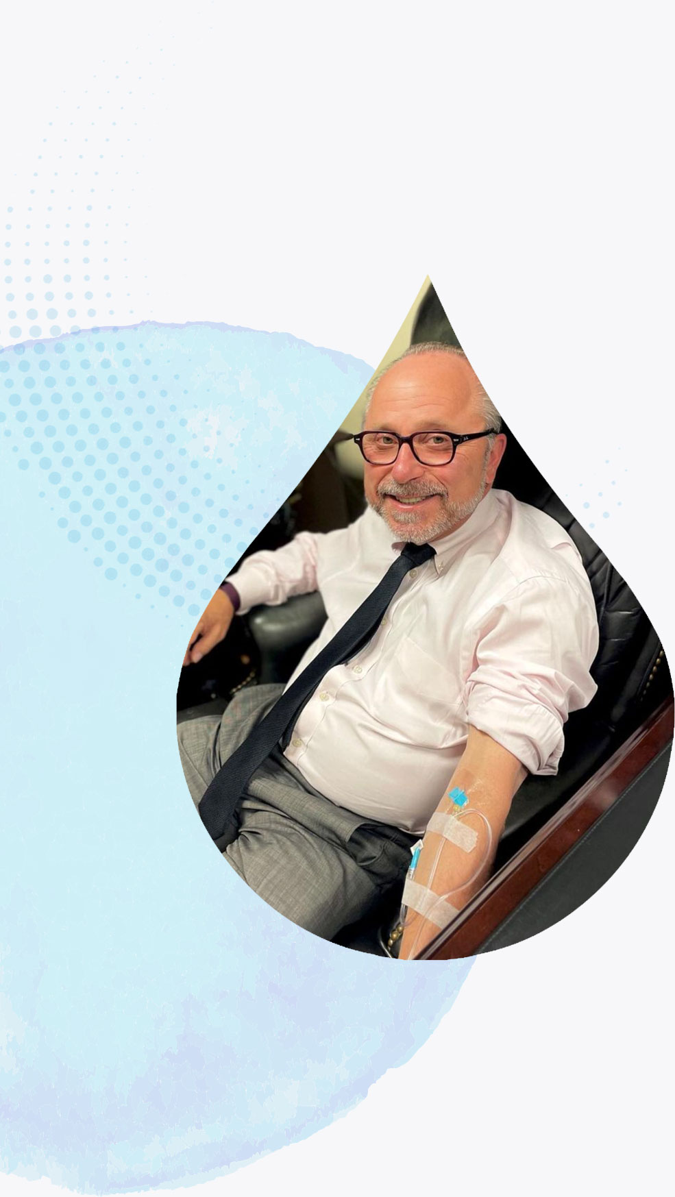 dr geldner getting an infusion