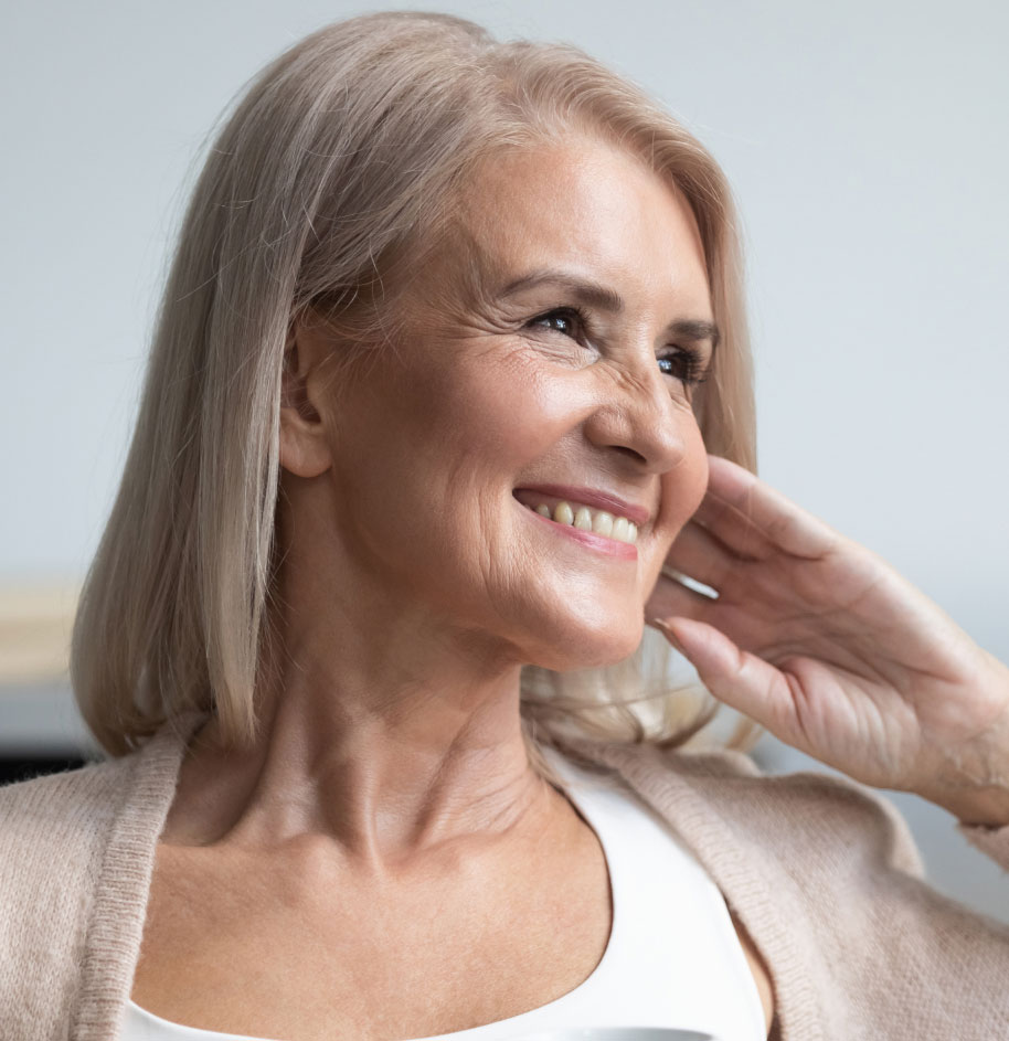 older woman smiling older woman smiling